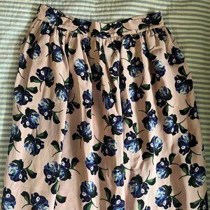 Mother of Pearl 100% Silk Skirt